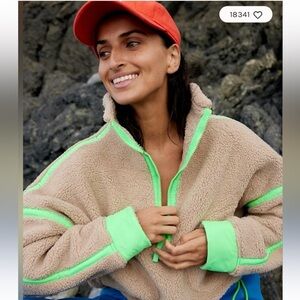 Free people Movement Mountain High 1/2 Zip Fleece. Clay combo.